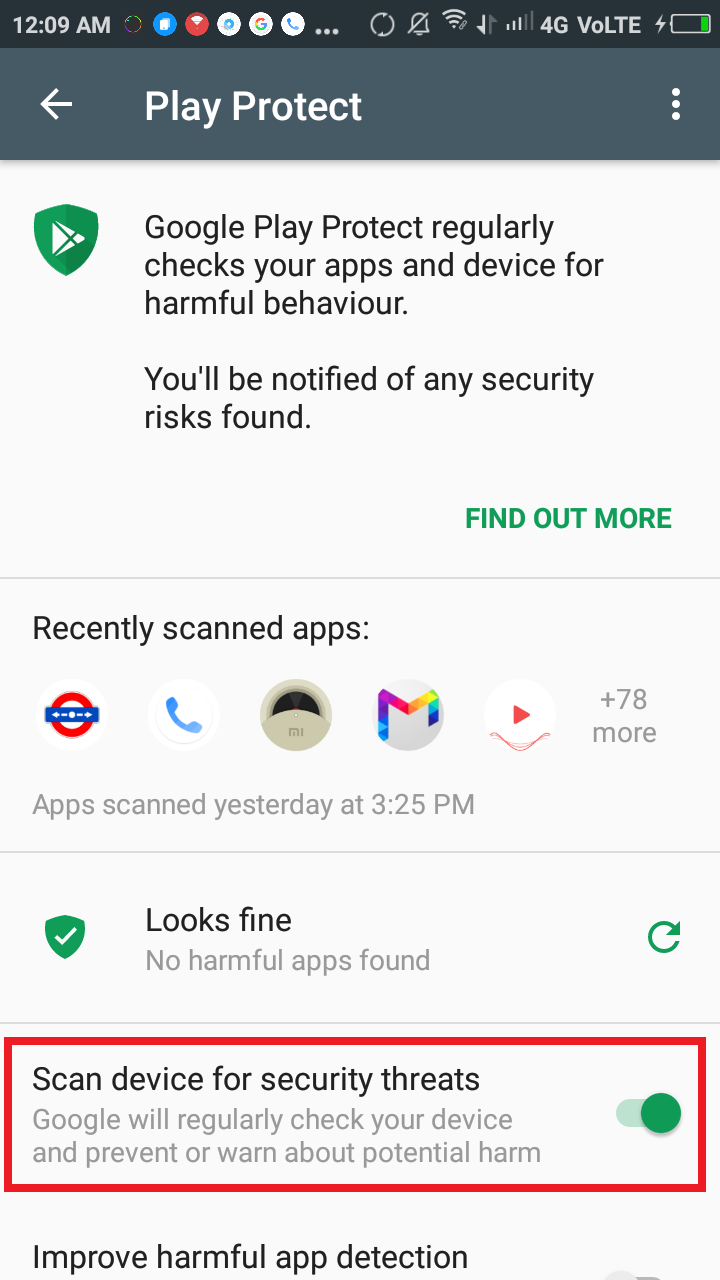 google play protect Trivix